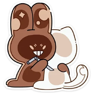 Sticker Сливкис и Кофик  (@TgSticker) - 9