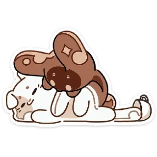 Sticker Сливкис и Кофик  (@TgSticker) - 11