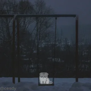 Sticker Я живу и пытаюсь улыбаться @colored_emotions - 3