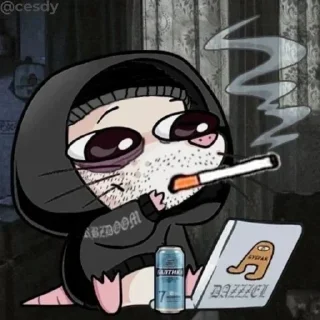 Sticker Я живу и пытаюсь улыбаться @colored_emotions - 5