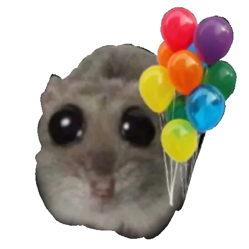 Sticker coloredhamster - 1