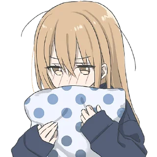 Стикер Крутая тян в худи @Nyasticks - 7