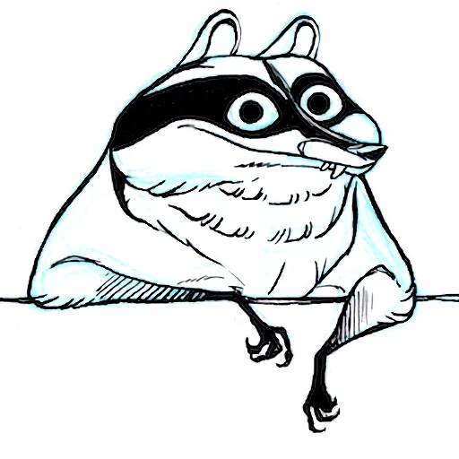 Raccoon - By Simkaye - 