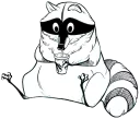 Sticker Raccoon - By Simkaye - 10