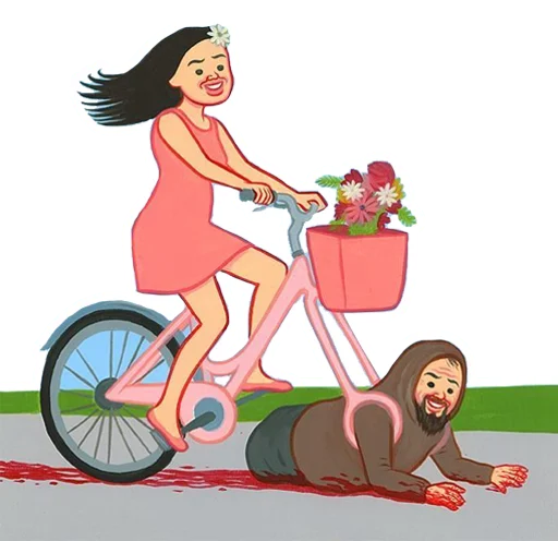 wheel bicycle cartoon