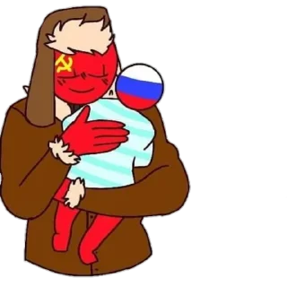 Sticker 🗺CountryHumans úwù🗺 ~ by @DM_petrenko - 7