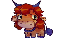 Стикер 💜 cows-13 @moolokobot - 10