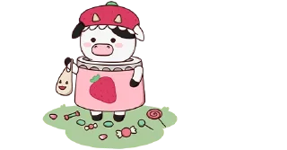 Стикер 💜 cows-14 @moolokobot - 1