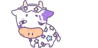 Sticker 💜cows-21 @moolokobot - 3