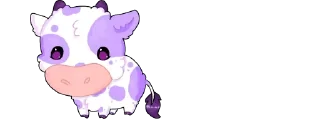Sticker 💜cows-25 @moolokobot - 10