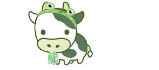 Sticker 💜 cows-2 @moolokobot - 6