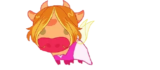 Sticker 💜 cows-2 @moolokobot - 3