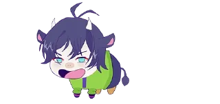 Sticker 💜 cows-2 @moolokobot - 11