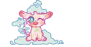 Sticker 💜 cows-2 @moolokobot - 4