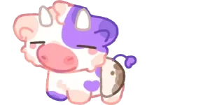Sticker 💜cows-39 @moolokobot - 6