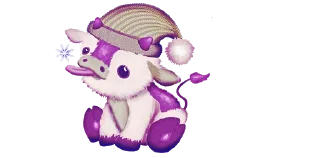 Стикер 💜 cows-3 @moolokobot - 6