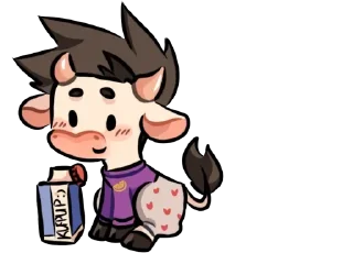 Sticker 💜cows-41 @moolokobot - 2