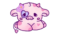 Стикер 💜 cows-4 @moolokobot - 3