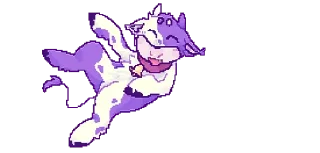 Стикер 💜 cows-4 @moolokobot - 4