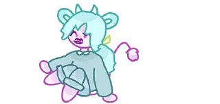 Sticker 💜 cows-5 @moolokobot - 6