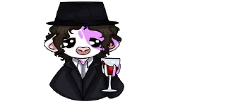 Sticker 💜 cows-5 @moolokobot - 5