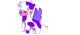 Sticker 💜 cows-5 @moolokobot - 11