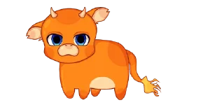 Sticker 💜 cows-6 @moolokobot - 5