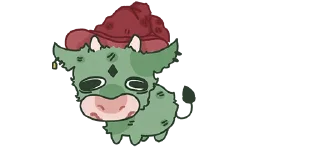 Sticker 💜 cows-6 @moolokobot - 8