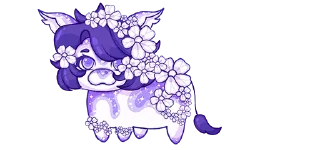 Sticker 💜 cows-6 @moolokobot - 6