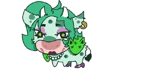 Sticker 💜 cows-6 @moolokobot - 9