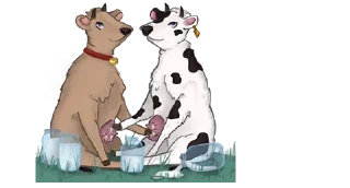 Sticker 💜 cows-9 @moolokobot - 2