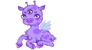 Sticker 💜 cows-9 @moolokobot - 6