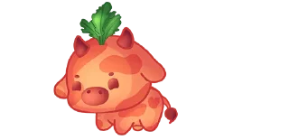 Стикер 💜 cows @moolokobot - 7