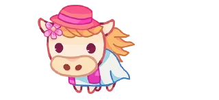 Стикер 💜 cows @moolokobot - 1