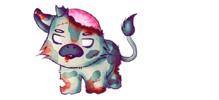 Стикер 💜 cows @moolokobot - 8