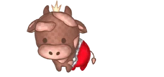 Стикер 💜 cows @moolokobot - 9