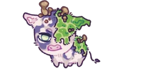 Стикер 💜 cows @moolokobot - 0