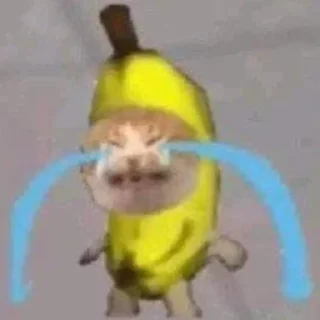 Sticker banana cat - 0