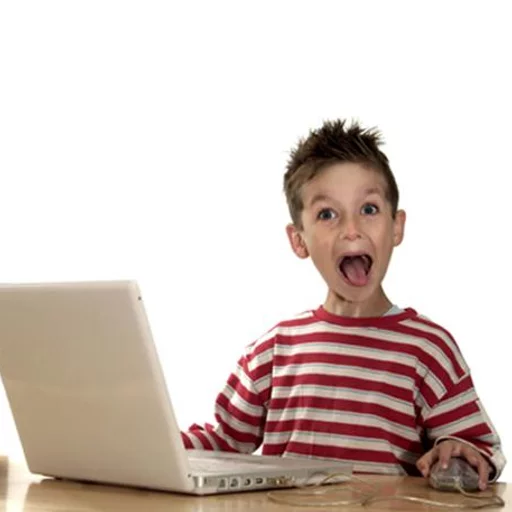 person human face laptop