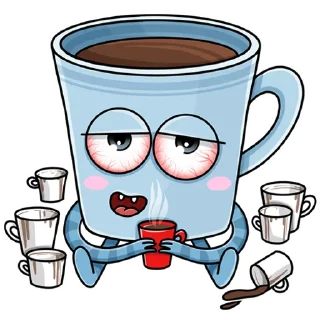 Sticker cup of coffee - 10