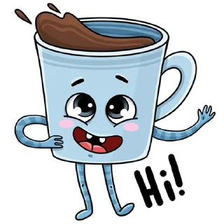Sticker cup of coffee - 1