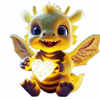 Sticker милые драконы @cats_Crystal - 2