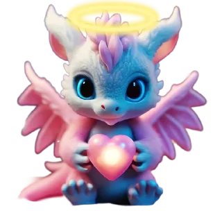 Sticker милые драконы @cats_Crystal - 1