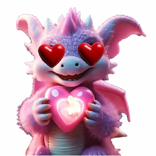 Sticker милые драконы @cats_Crystal - 3