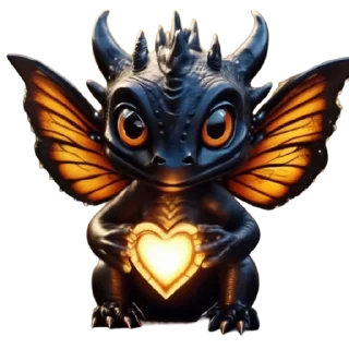 Sticker милые драконы @cats_Crystal - 8