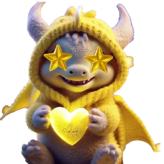 Sticker милые драконы @cats_Crystal - 6