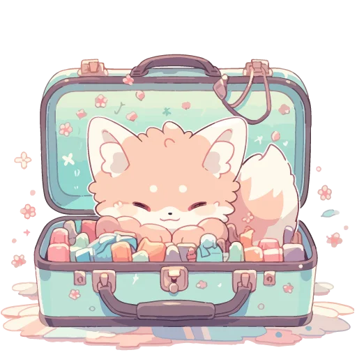 Sticker cute_foxes1 - 1