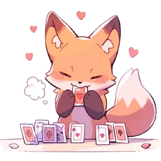 Стикер Лисички.｡.:*♡  @cute_enot_art - 7