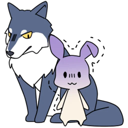 Sticker cute_rabbit_nyasticks - 1