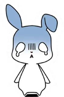 Sticker Милый кролик @nyasticks - 6